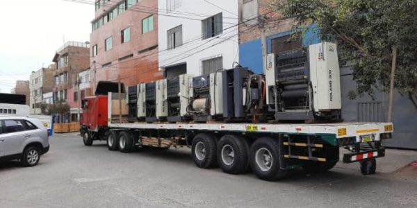 Traslados de Maquinaria de impresiom oftset en lima